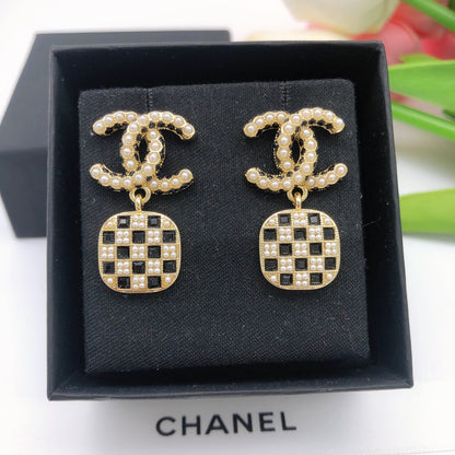 18K  Chanel Chain Earrings