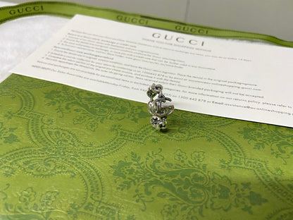 Double Gucci Interlocking Gucci Chain Ring