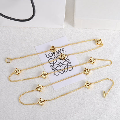 18K LOEWE Anagram Long Necklace