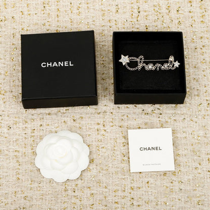 18K  Chanel Leather Gold Brooch