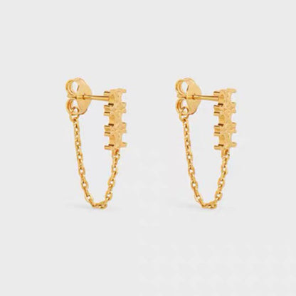 18K Celine Chain Earrings