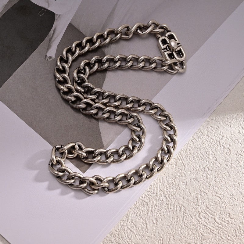 18K Balenciaga Monaco Chain Necklace