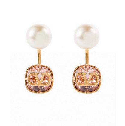 18K Valentino Crystal Earrings