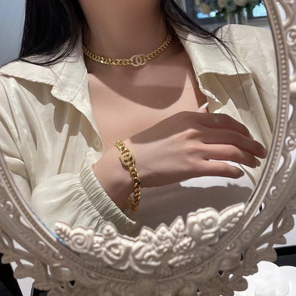 18K  Chanel Diamond Choker Necklace