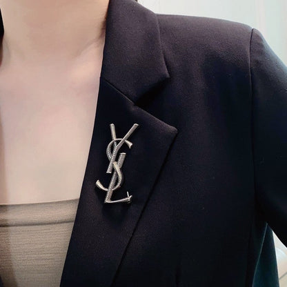18K YSL Three Color Brooch