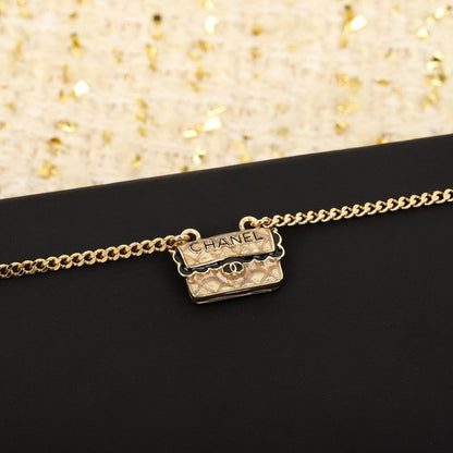 18K  Chanel Bag Pendant Necklace