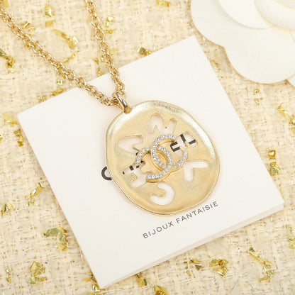 18K  Chanel Script Necklace