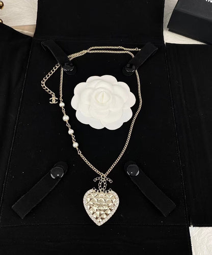 18K  Chanel Heart Necklace