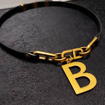 18K Balenciaga Choker Necklace