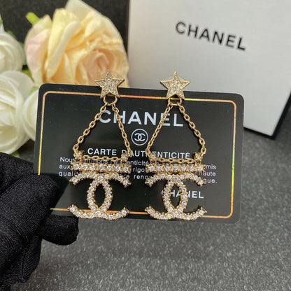 18K  Chanel Star Earrings