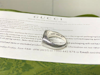 Double Gucci Marmont Pinky Ring
