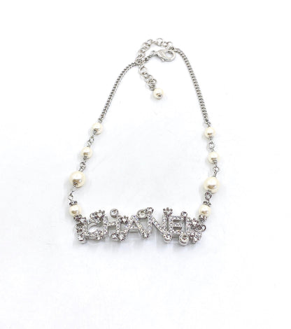 18K  Chanel Crystals Necklace