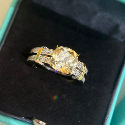 18K Tiffany Schlumberger Stone Ring