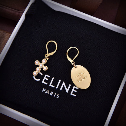 18K Celine Pearl Earrings