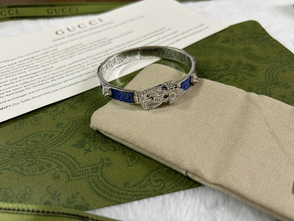 Double Gucci Garden Blue Bracelet