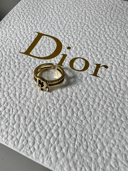 18K Dior Crystal Rings