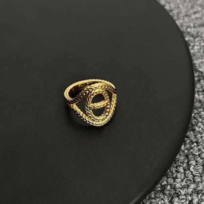 18K Chaine D'Ancre Danae Medium Hermes Ring