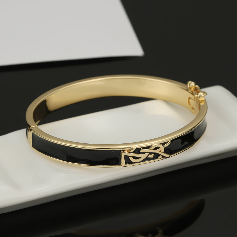 18K YSL Black Bracelet