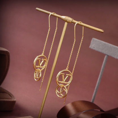 18K Valentino Long Earrings