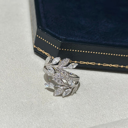18K Tiffany Victoria Diamond Vine Bypass Ring