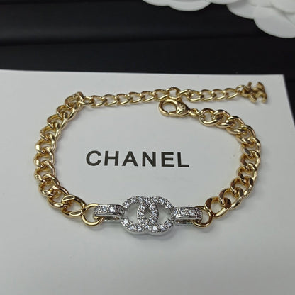 18K  Chanel Diamond Chain Bracelet