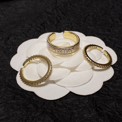 18K Dior Code Ring Set