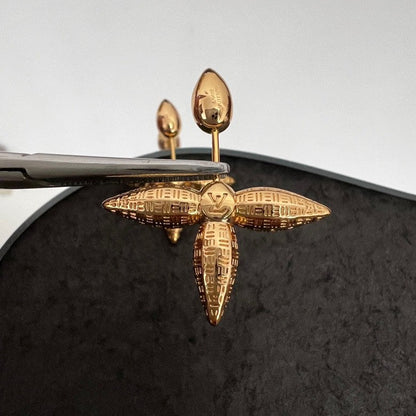 18K Louis Vuitton Louisette Stud Earrings