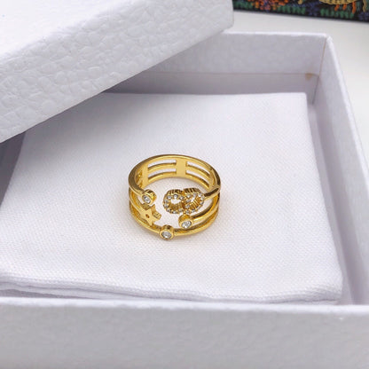 18K Dior Star Diamonds Ring