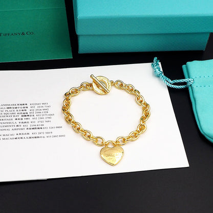 18K Tiffany Tag Chain Bracelet