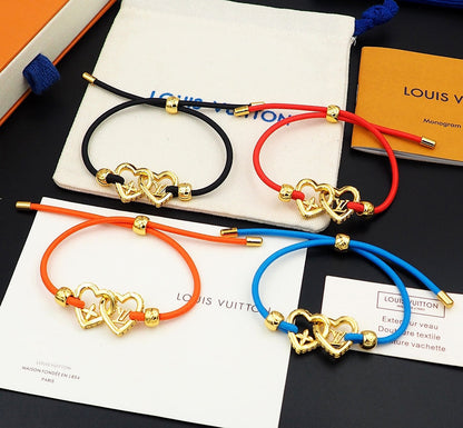 18K Louis Vuitton My Love Red Bracelet