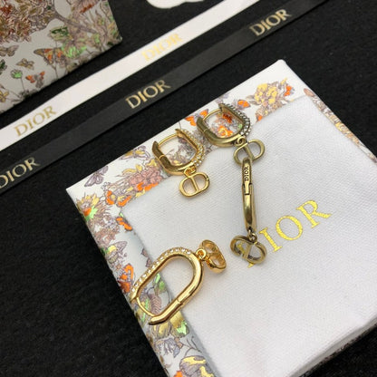 18K Dior Diamond Earrings