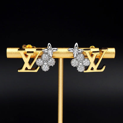 18K Louis Vuitton Gram Earrings