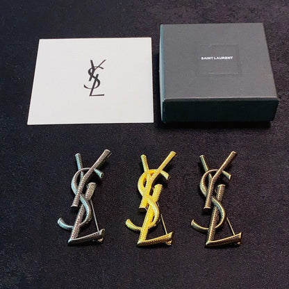 18K YSL Three Color Brooch