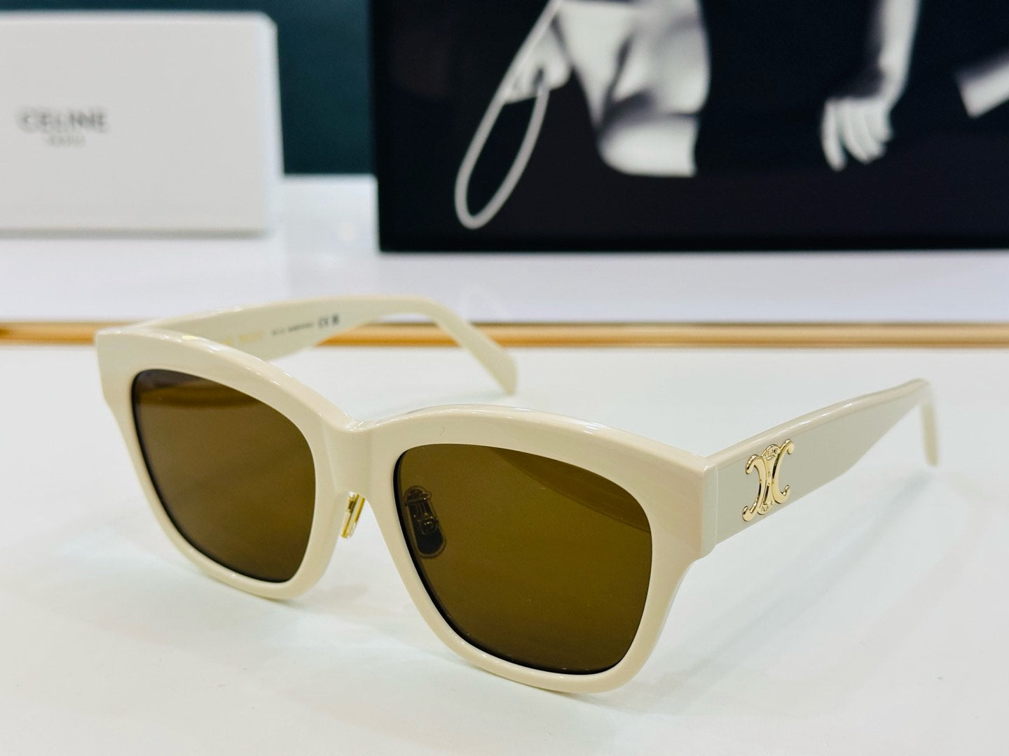 CELINE TRIOMPHE SUNGLASSES CL40253F IN ACETATE