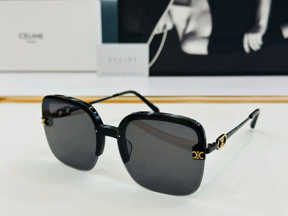 CELINE TRIOMPHE SQUARE SUNGLASSES CL40251 IN METAL