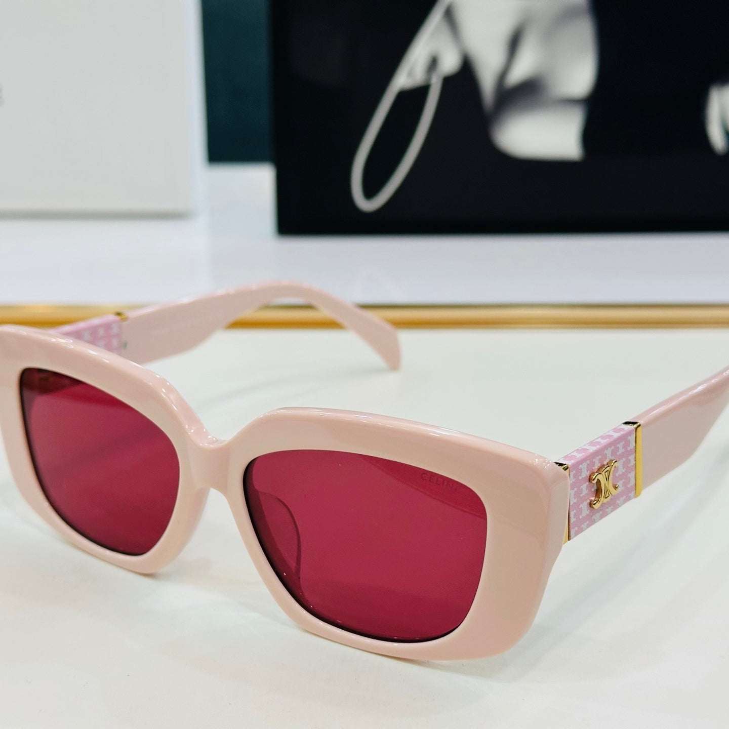 CELINE TRIOMPHE SUNGLASSES CL40168U IN ACETATE