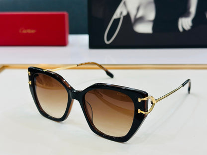 CARTIER BUTTERFLY FRAME SUNGLASSES 530154 IN METAL AND ACETATE