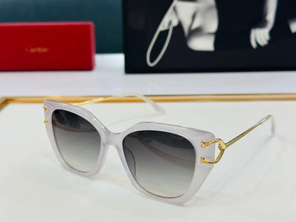 CARTIER BUTTERFLY FRAME SUNGLASSES 530154 IN METAL AND ACETATE