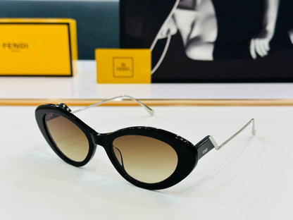FENDI FF DIAMONDS CAT EYE FRAME SUNGLASSES E3019 IN ACETATE