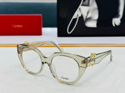 CARTIER PANTHÈRE ROUND FRAME SUNGLASSES 578200 IN ACETATE