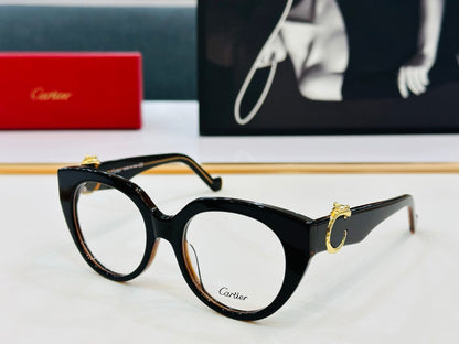 CARTIER PANTHÈRE ROUND FRAME SUNGLASSES 578200 IN ACETATE