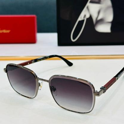 CARTIER PREMIÈRE RECTANGULAR FRAME SUNGLASSES CT0491S IN METAL