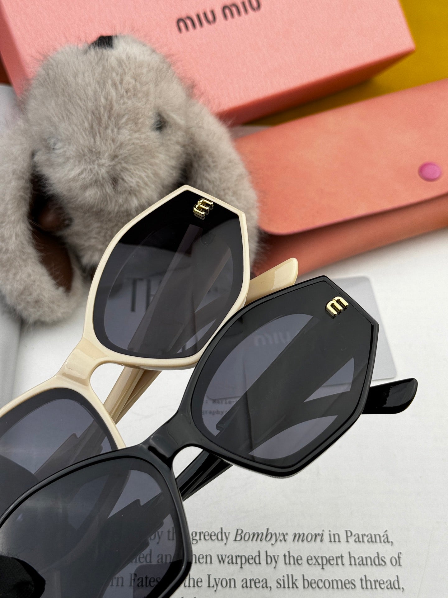 MIU MIU LOGO SUNGLASSES M7232 IN ACETATE