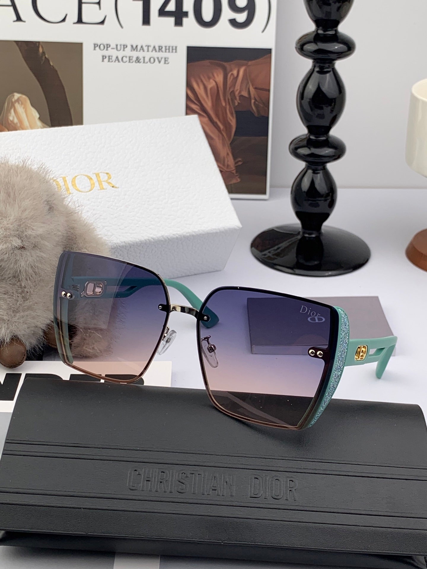 DIOR MONTAIGNE SUNGLASSES D7230 IN ACETATE