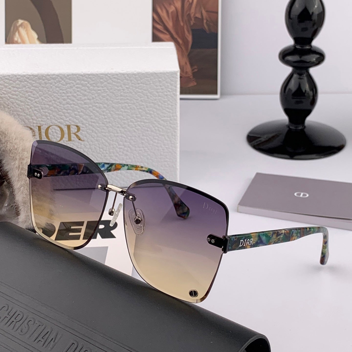 DIOR MONTAIGNE SUNGLASSES CD6710 IN MULTICOLOR ACETATE