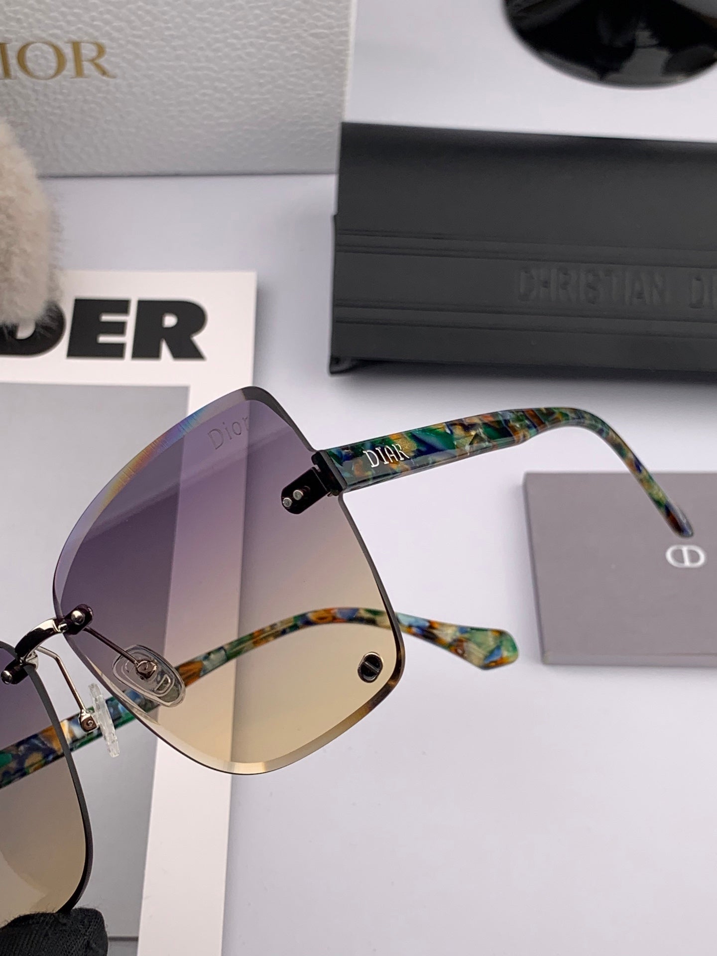 DIOR MONTAIGNE SUNGLASSES CD6710 IN MULTICOLOR ACETATE