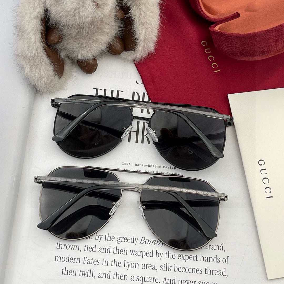 GUCCI AVIATOR FRAME SUNGLASSES 5980 IN METAL
