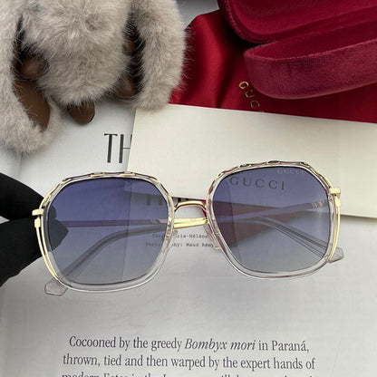 GUCCI SQUARE FRAME SUNGLASSES G6581 IN ACETATE AND METAL