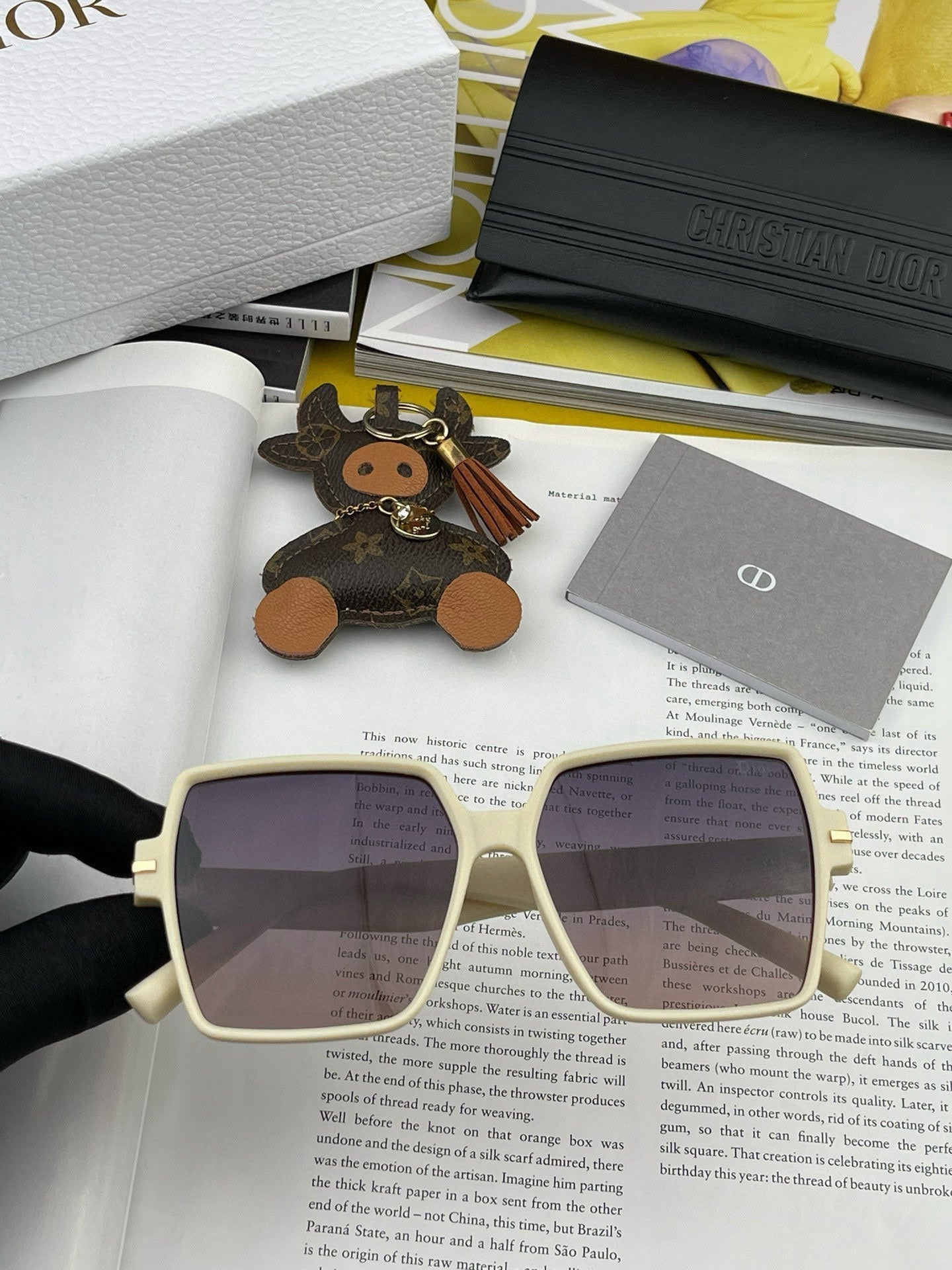 DIOR MONTAIGNE SQUARE SUNGLASSES CD4780 IN ACETATE