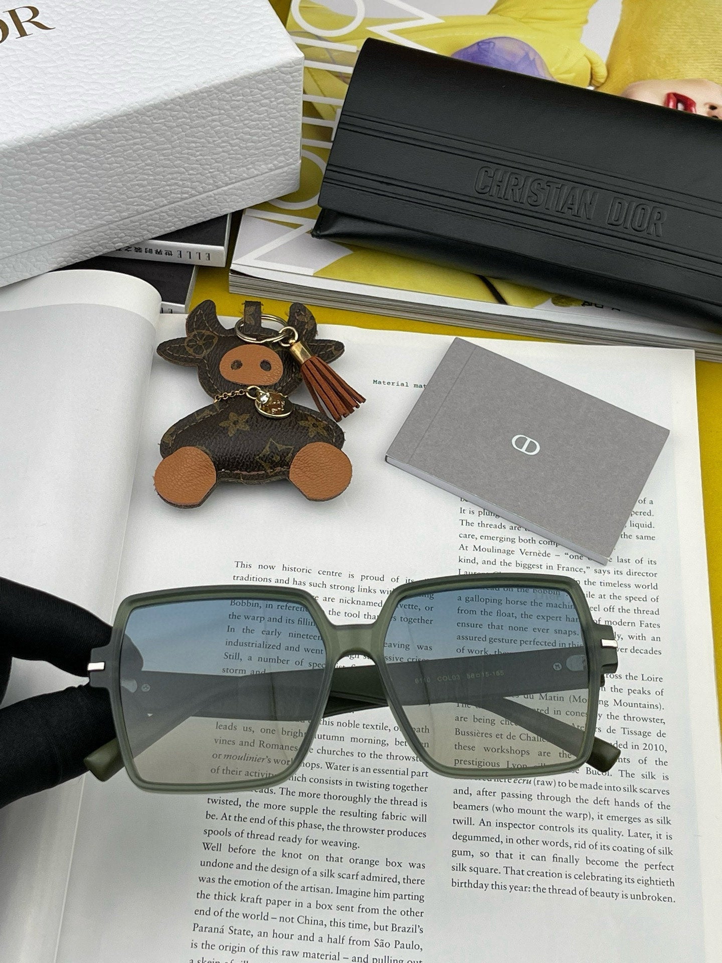 DIOR MONTAIGNE SQUARE SUNGLASSES CD4780 IN ACETATE